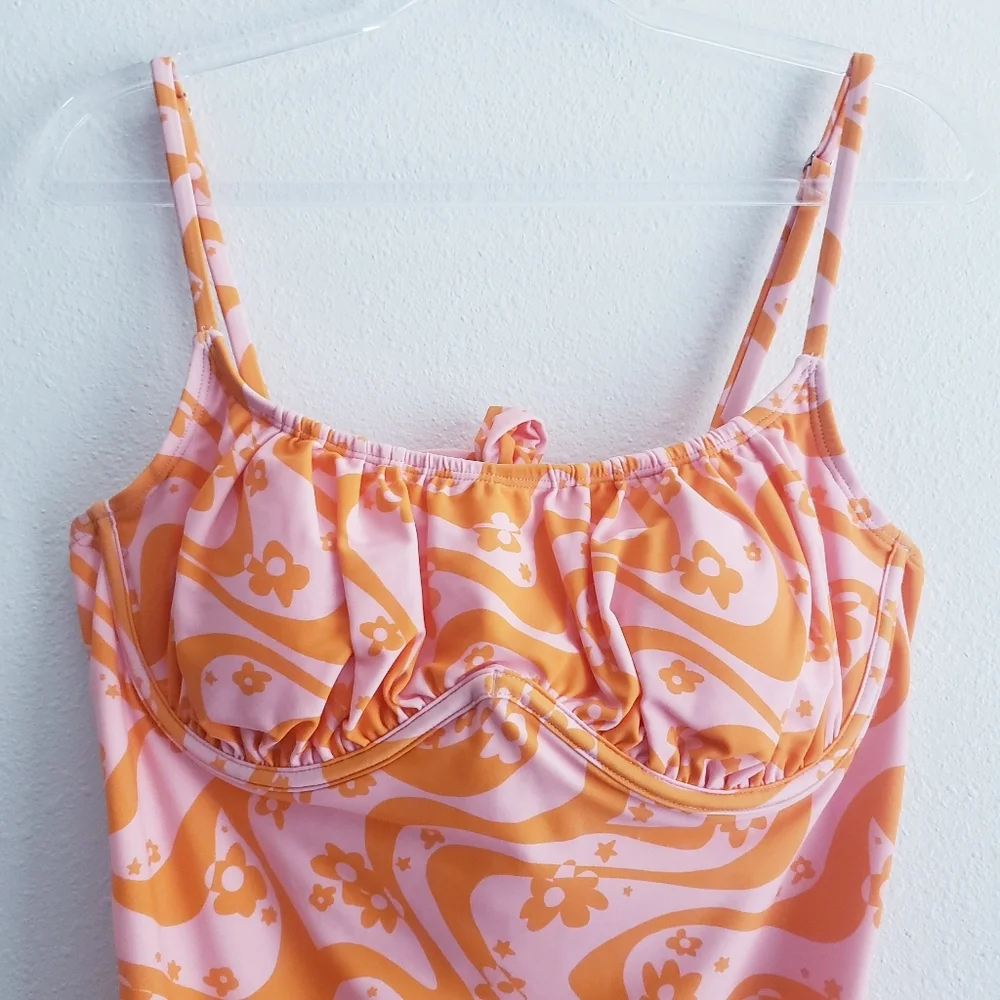 Ninety-Nine Retro Floral One Piece Swimsuit